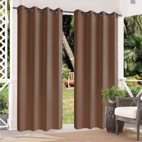 50inch*84inch Brown luxurious woolen curtains, sound-absorbing buckle curtains, high-end, heavyweight, soundproofing, and elegant home decor
